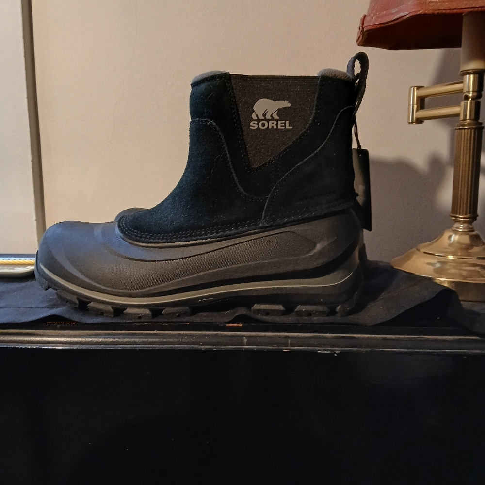 NWT Buxton Pull On Black Waterproof Mens Snowboot - 9 - Picture 4 of 9